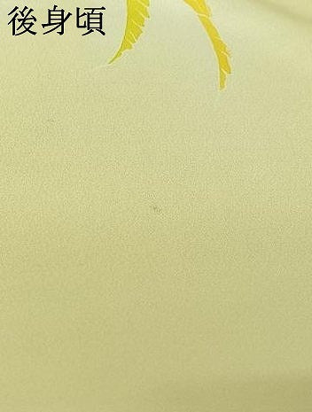 平和屋着物▽訪問着 単衣 枝花文 暈し染め 金彩 正絹 逸品 AABJ0218jh