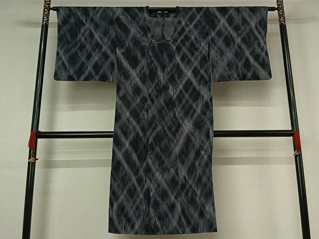 平和屋着物▽道行コート ロング丈 スリーシーズン 春夏秋 塵除け 霞文 正絹 逸品 AABJ0222jh