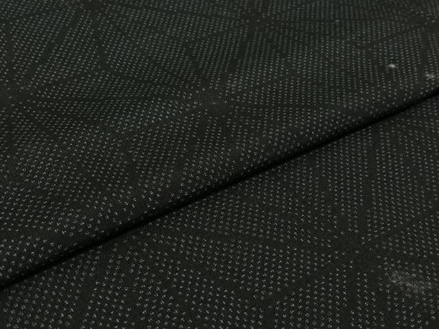 平和屋着物▽男性 小紋 単衣 麻の葉文様 AABJ0252jh
