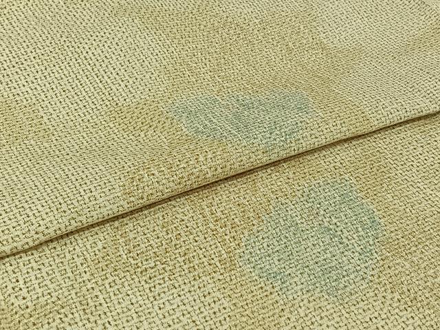 平和屋着物▽上質な紬 単衣 舞花文 正絹 逸品 AABJ0259jh