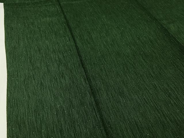 平和屋着物▽お召 単衣 霞文 銀通し地 正絹 逸品 AABJ0269jh