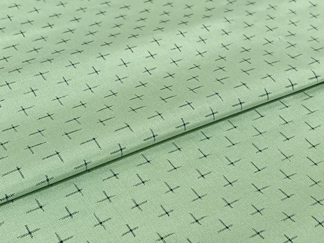 平和屋着物▽上質な紬 単衣 十字絣 正絹 逸品 AABJ0277jh