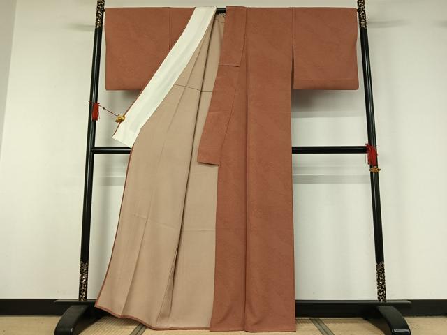 平和屋着物▽江戸小紋 単衣 寄せ小紋柄 正絹 逸品 AABJ0280jh