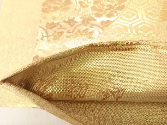 平和屋着物◎佐賀錦 六通柄袋帯 名物錦 金糸 正絹 逸品 AABJ0292yx