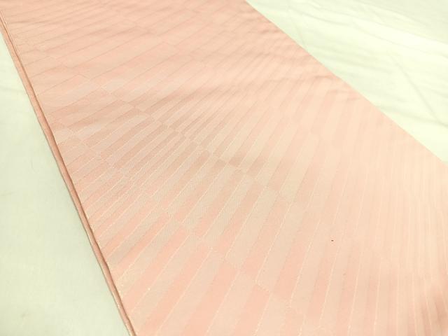 平和屋着物◎丸帯 幾何学文 金糸 正絹 逸品 AABJ0350yx