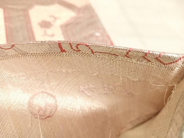 平和屋着物◎佐賀錦 両面 全通柄袋帯 蜀甲天平華文 銀糸 やまと誂製 正絹 逸品 AABJ0494yx