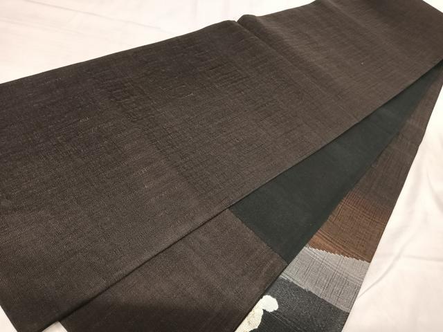 平和屋着物◎太鼓柄袋帯 すくい織 幾何学文様 金糸 正絹 逸品 AABJ0515yx