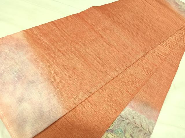 平和屋着物◎太鼓柄袋帯 辻が花 金糸 正絹 逸品 AABJ0555yx