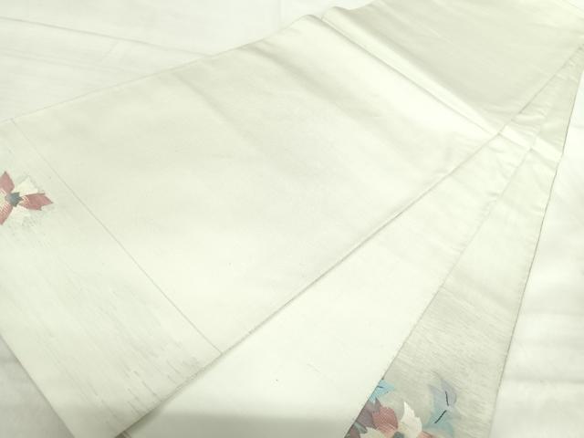 平和屋着物◎太鼓柄袋帯 すくい織り 道長花文 正絹 逸品 AABJ0649yx