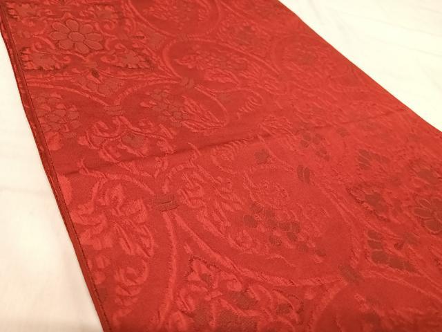 平和屋着物◎全通柄袋帯 纐纈 綾地名物裂 正絹 逸品 AABJ0765yx