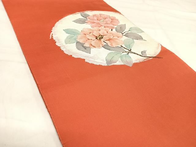 平和屋着物◎太鼓柄袋帯 すくい織 花丸文 金糸 正絹 逸品 AABJ0772yx