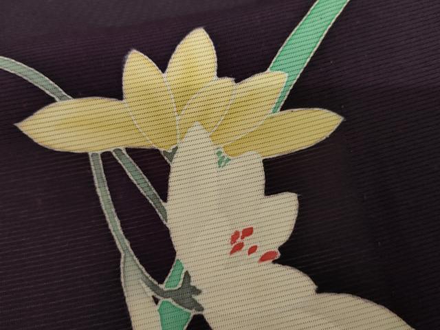 平和屋着物*夏物 訪問着 絽 友禅 枝花文 正絹 逸品 AABJ0879cs