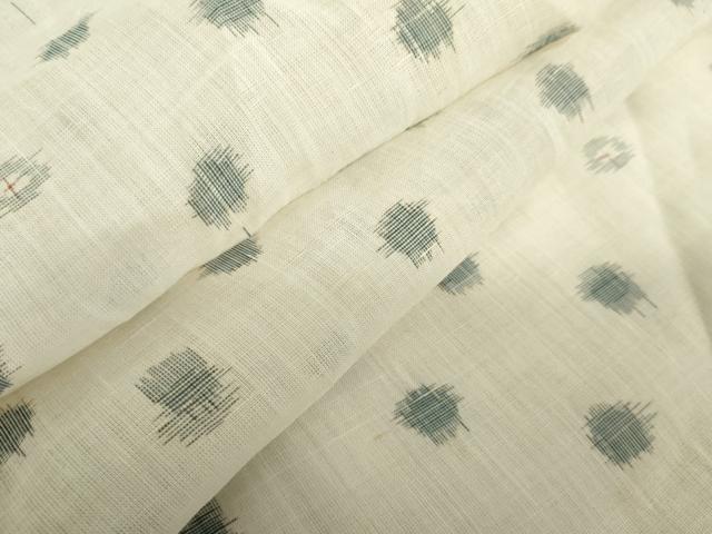 平和屋着物*夏物 上布 丸文 麻 逸品 AABJ0882cs