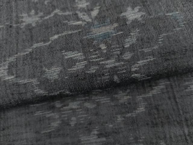 平和屋着物*夏物 小紋 紗 雲取り草花文 AABJ0890cs