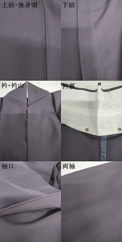 平和屋着物*夏物 色無地 絽 竜胆色 正絹 逸品 AABJ0894cs