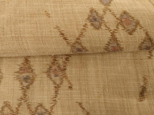 平和屋着物*夏物 小千谷ちぢみ 菱繋ぎ 麻 逸品 AABJ0896cs