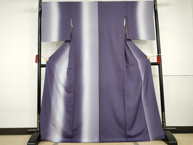 平和屋着物●訪問着 絣間道 暈し染め ロング丈 正絹 逸品 AABJ0913cs