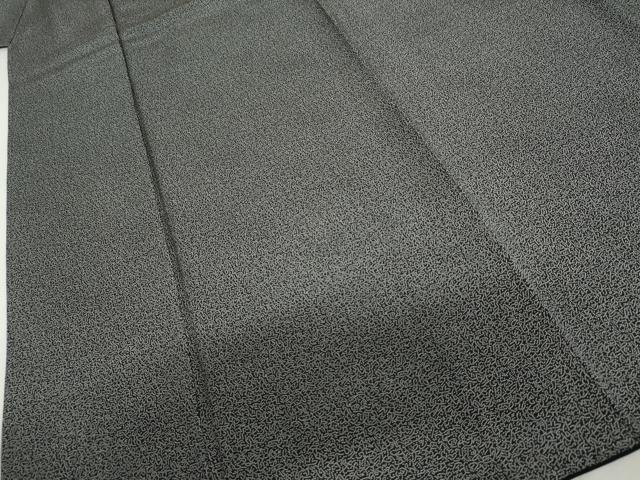 平和屋着物●江戸小紋 吉祥柄 黒地 正絹 逸品 AABJ0920cs