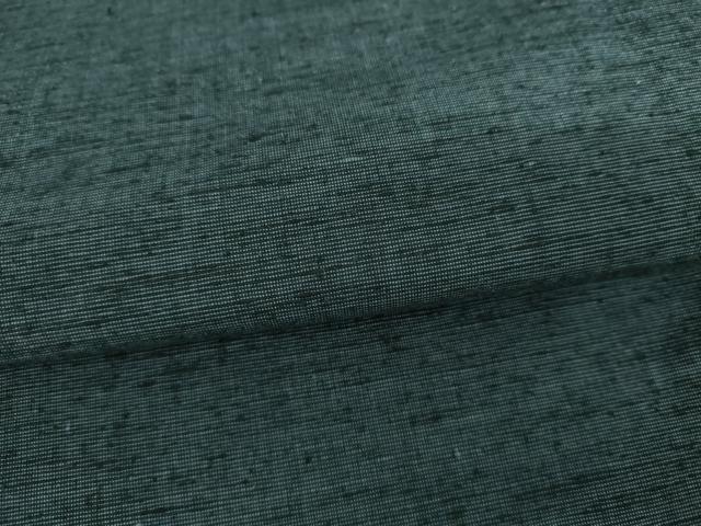 平和屋着物●男性 紬 色無地 青藍色 正絹 逸品 AABJ0942cs