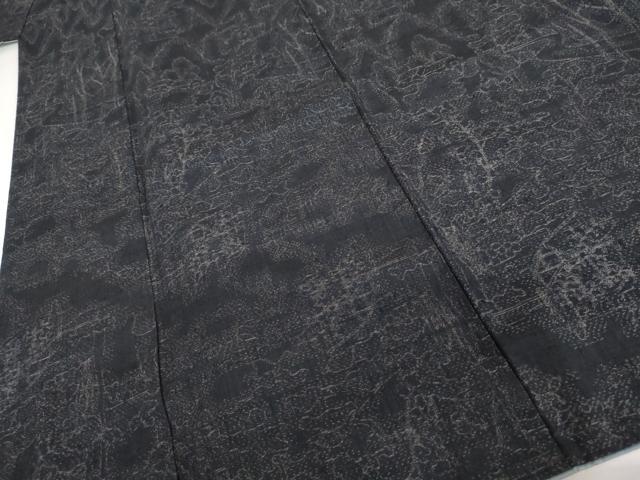 平和屋着物●上質な紬 風景樹林文 正絹 逸品 AABJ0960cs