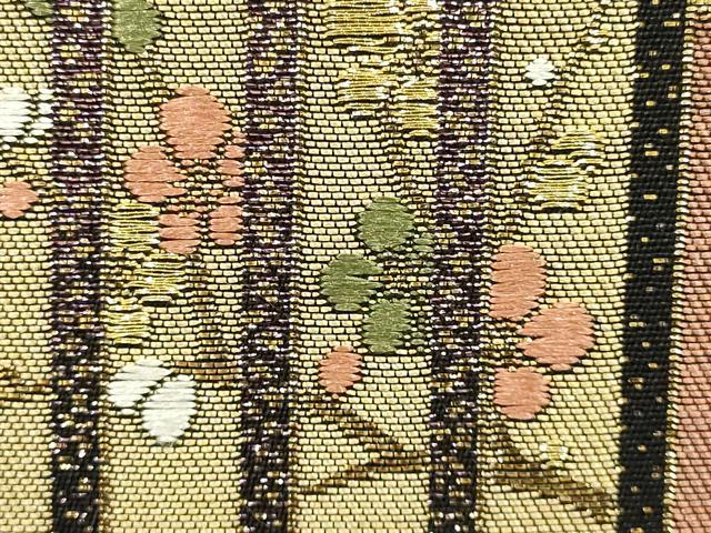 平和屋着物▼和装小物 和装バッグ ハンドバッグ 源氏香花文 金銀糸 逸品 AABJ0978ay