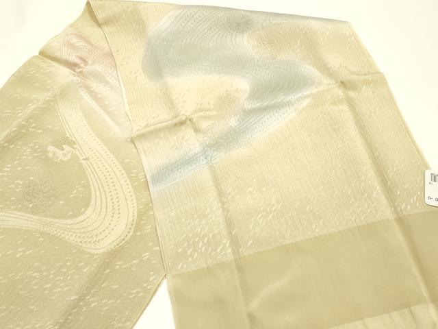 平和屋着物●和装小物 帯締め・帯揚げセット 高麗組 流水文 雪輪 地紋起こし 金糸 逸品 未使用 AABJ0998ay