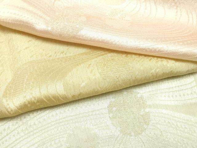 平和屋着物●和装小物 帯締め・帯揚げセット 高麗組 流水文 雪輪 地紋起こし 金糸 逸品 未使用 AABJ0998ay