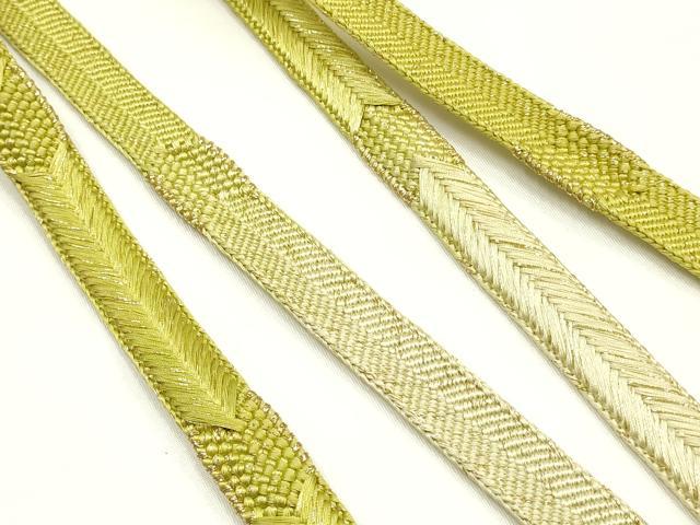 平和屋着物●和装小物 帯締め・帯揚げセット 笹浪組 柄絞り 菊 金糸 暈し 逸品 未使用品あり AABJ0999ay
