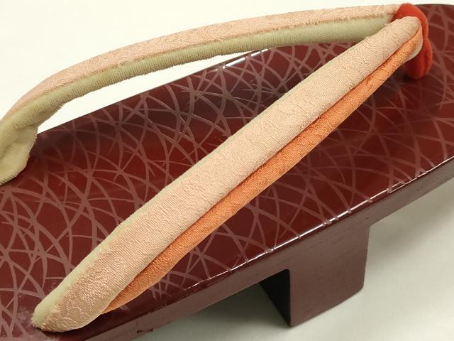 平和屋着物●和装小物 下駄 伊と忠 芝 逸品 未使用 AABJ1026ay