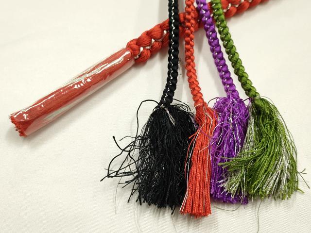 平和屋着物●和装小物 振袖用帯締め 装飾 パール ラインストーン 銀糸 逸品 未使用 AABJ1040ay