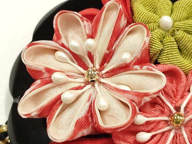 平和屋着物●和装小物 振袖用帯締め 装飾 つまみ細工 小田巻 金糸 逸品 AABJ1059ay