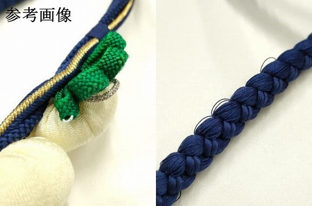 平和屋着物●和装小物 振袖用帯締め 装飾 ちりめん細工 金銀糸 撚り房 逸品 AABJ1086ay