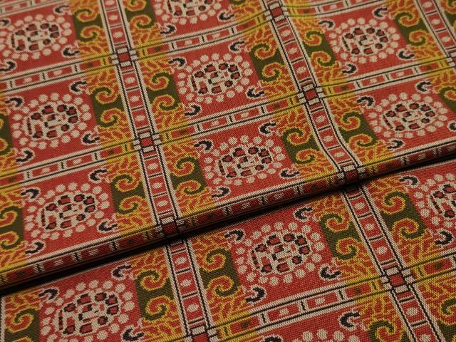 平和屋着物●極上 龍村美術織物 和装小物 卓布 法隆寺蜀紅錦 逸品 AABJ1104ay