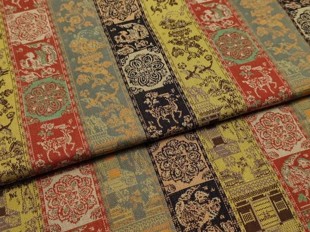 平和屋着物●極上 龍村美術織物 和装小物 テーブルセンター 紅牙瑞錦 逸品 AABJ1106ay