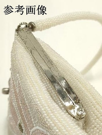 平和屋着物▼和装小物 和装バッグ ハンドバッグ ビーズバッグ 花柄 逸品 AABJ1150ay