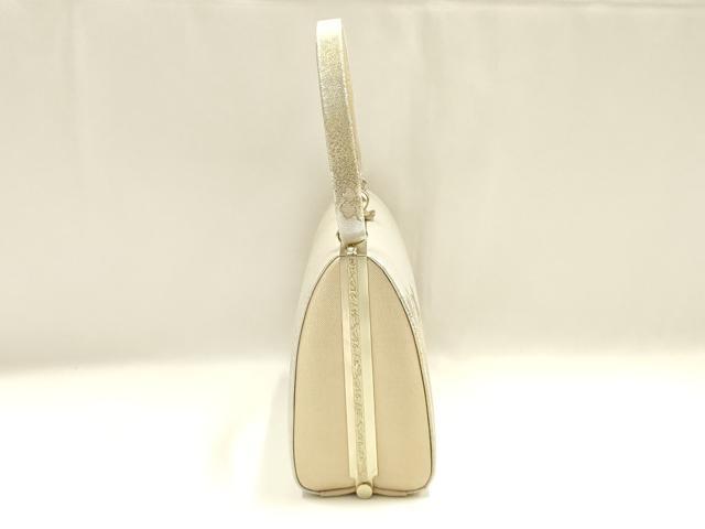 平和屋着物▼和装小物 和装バッグ 佐賀錦 ハンドバッグ 花柄 金糸 逸品 AABJ1194ay