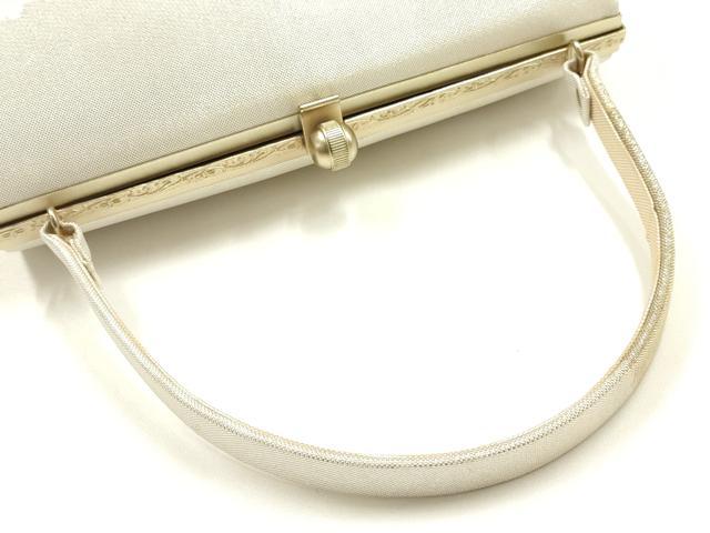 平和屋着物▼和装小物 和装バッグ 佐賀錦 ハンドバッグ 花柄 金糸 逸品 AABJ1194ay