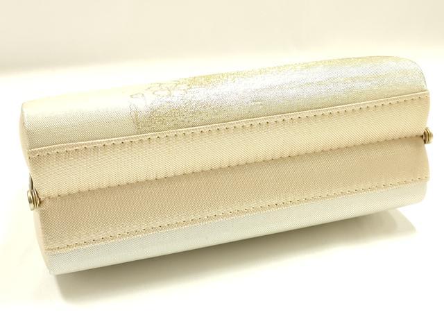 平和屋着物▼和装小物 和装バッグ 佐賀錦 ハンドバッグ 花柄 金糸 逸品 AABJ1194ay