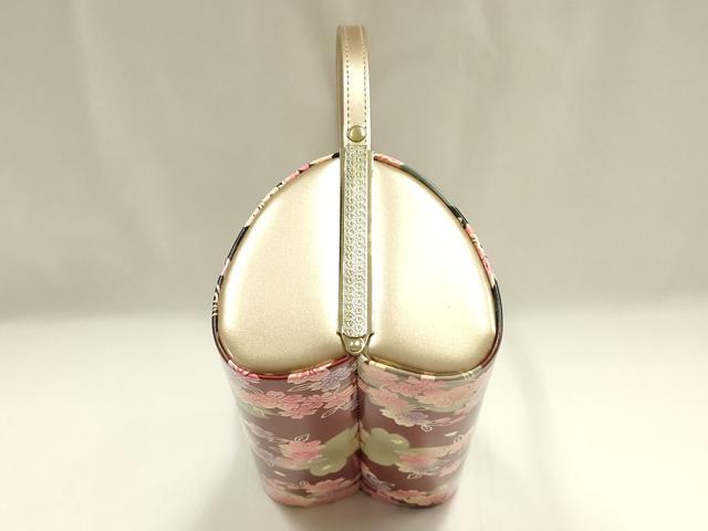 平和屋着物▼和装小物 和装バッグ ハンドバッグ 振袖用 花丸文 桜 逸品 AABJ1196ay