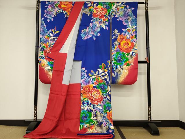 平和屋本店●お引きずり・お引き摺り・引き振袖 和装 結婚式 舞妓 芸妓 芸者 衣装 駒刺繍 草花文 金銀彩 AABJ1213ou