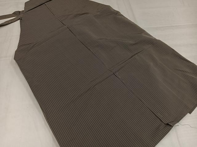 平和屋着物●男性 行灯袴 縞 正絹 逸品 AABJ1244ph