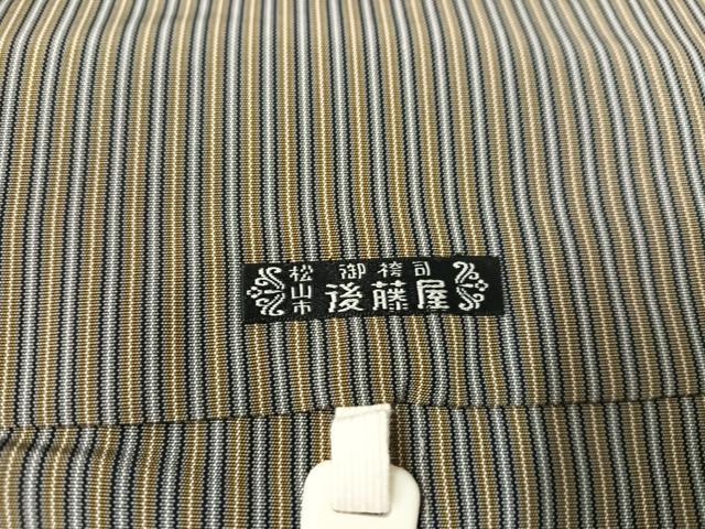 平和屋着物●男性 行灯袴 縞 正絹 逸品 AABJ1249ph