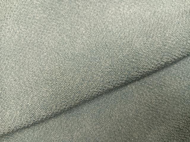 平和屋着物●江戸小紋 作家物 清水峯州 極鮫 浜ちりめん 反端付き 正絹 逸品 未使用 AABJ1253ph