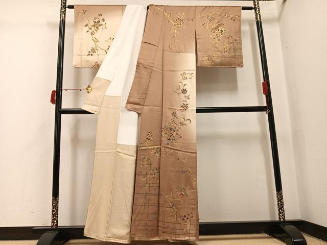 平和屋着物●訪問着 更紗文 暈し染め 金彩 正絹 逸品 AABJ1262ph