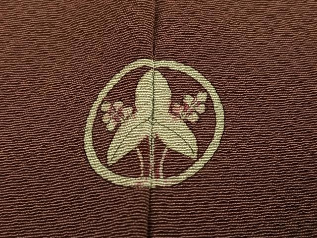 平和屋着物●上質な色無地 作家物 本泥染 栗皮茶色 正絹 逸品 AABJ1272ph
