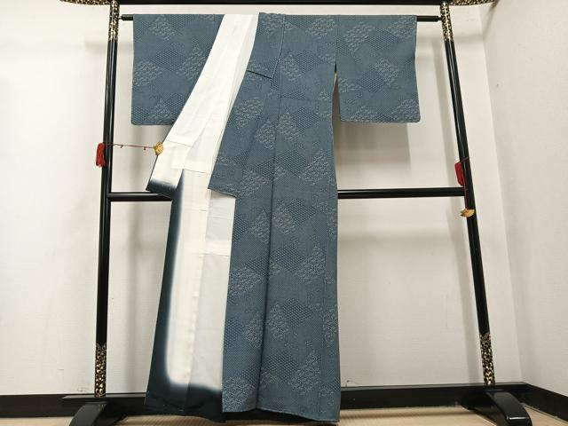 平和屋着物●江戸小紋 寄せ小紋柄 正絹 逸品 未使用 AABJ1277ph