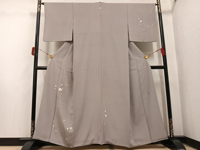 平和屋着物●本加賀友禅作家 清藤宏 訪問着 枝花文 正絹 逸品 AABJ1284ph