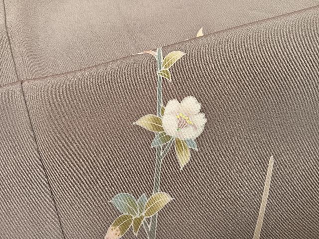 平和屋着物●本加賀友禅作家 清藤宏 訪問着 枝花文 正絹 逸品 AABJ1284ph