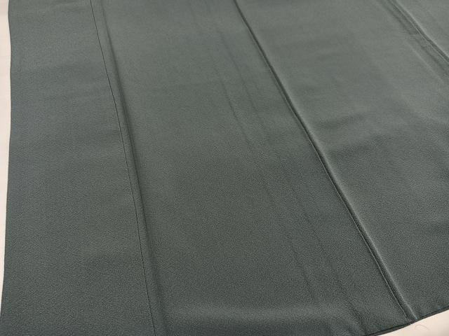 平和屋着物●上質な色無地 鉛色 正絹 逸品 AABJ1292ph