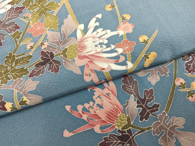 平和屋着物●本加賀友禅作家 宮野勇造 訪問着 枝花文 正絹 逸品 AABJ1320ph